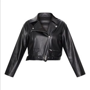 Plus size biker jacket
